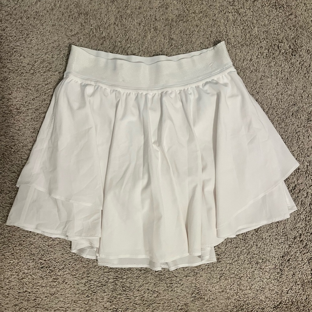 Lululemon White Court Rival Skirt